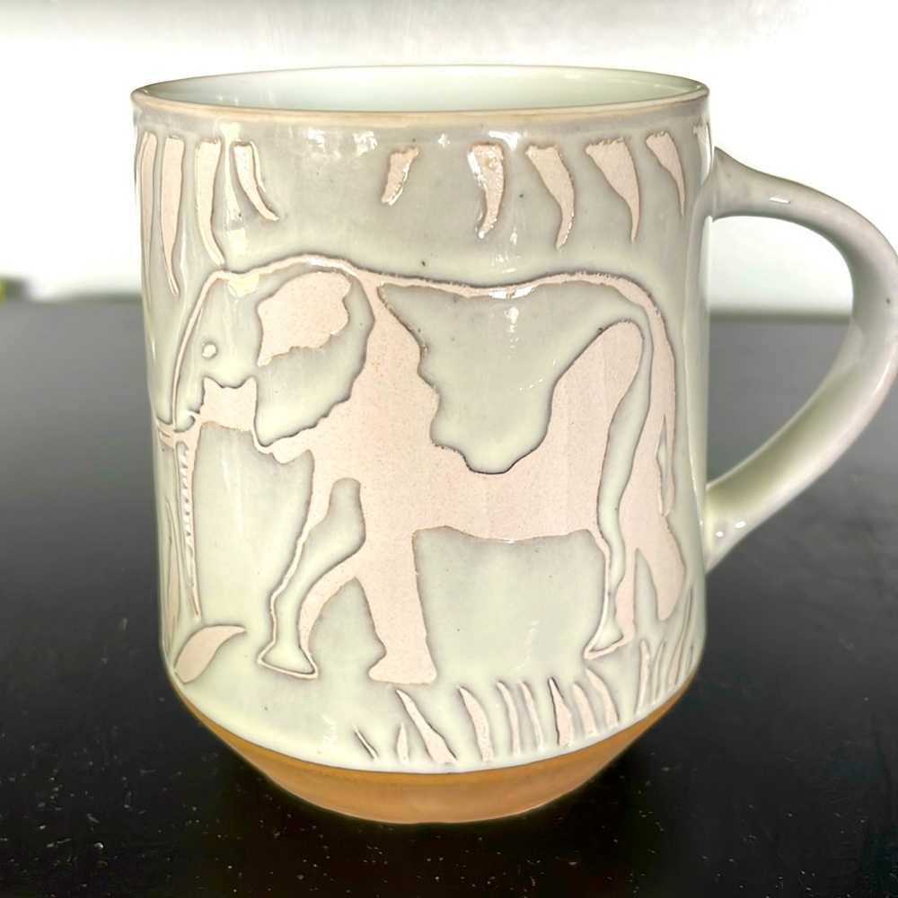 Pier 1 Elephant Coffee Mug